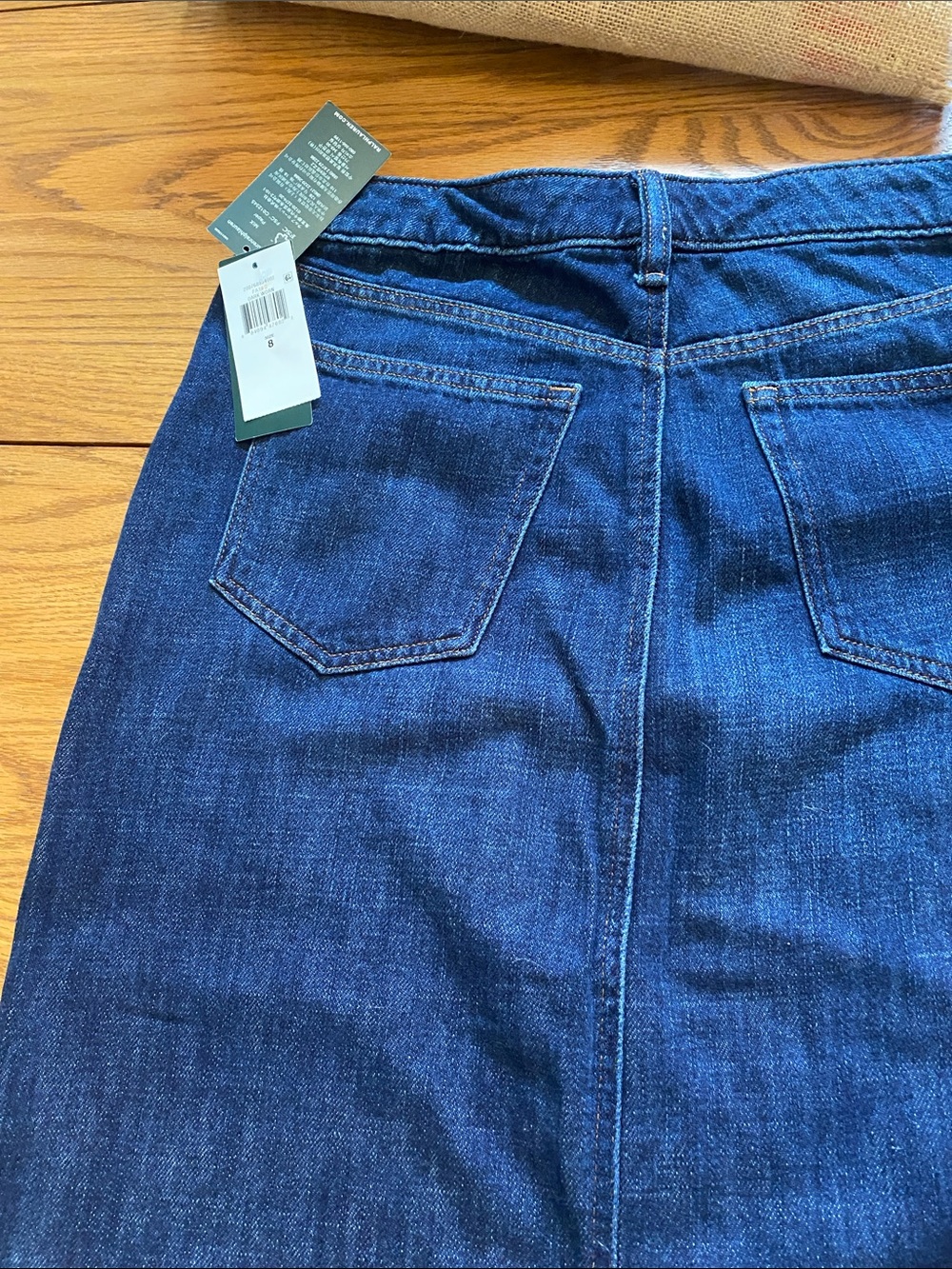 Ralph Lauren Deep Blue Denim Womens Jean Skirt - Picture 9 of 12